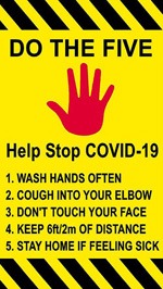 Do The 5 Prevent The COVID-19 Spread Sign