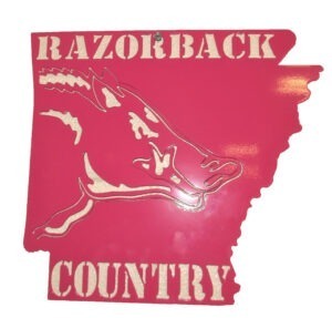 Razorback Country Metal Sign