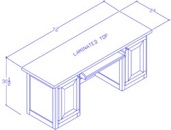 Credenza With Doors/Keyboard Pullout