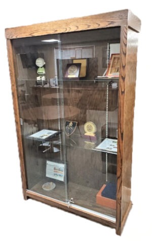 Trophy Case With Sliding Glass Doors