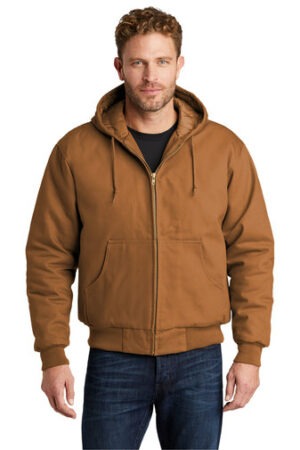 Duck Cloth Hooded Work Jacket