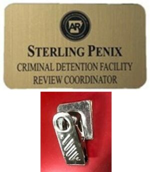 Name Tag/Badge with Clip