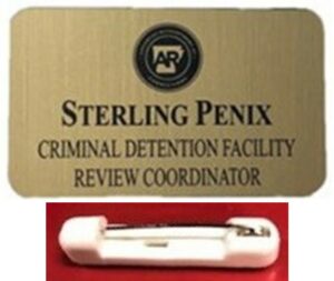 Name Tag/Badge with Pin
