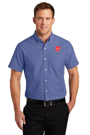 Port Authority® Short Sleeve SuperPro™ Oxford Shirt