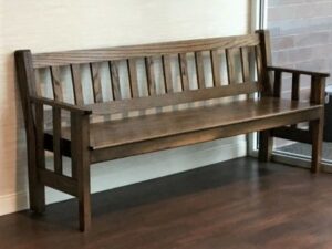 72” Oak Bench