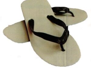 Black Thong Shower Shoes