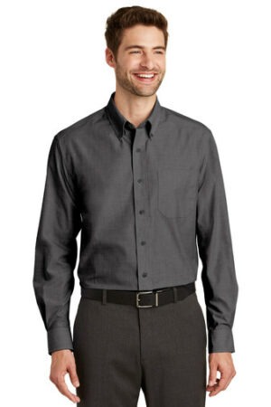 Port Authority® Tall Crosshatch Easy Care Shirt