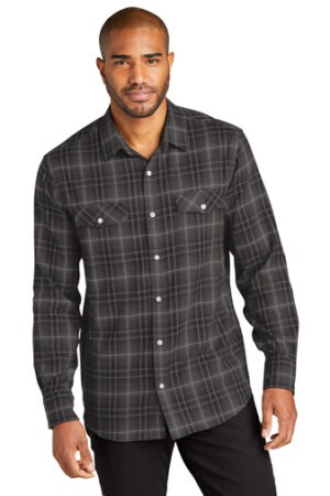 Long Sleeve Ombre Plaid Shirt
