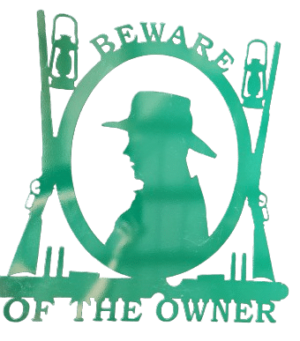 Beware Of The Owner Metal Sign