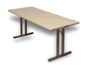 Rectangle Folding Table W/Two Legs