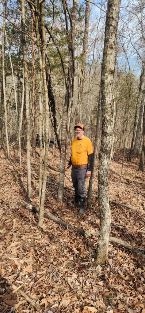 Winged Sumac with land owner Mark Gardner