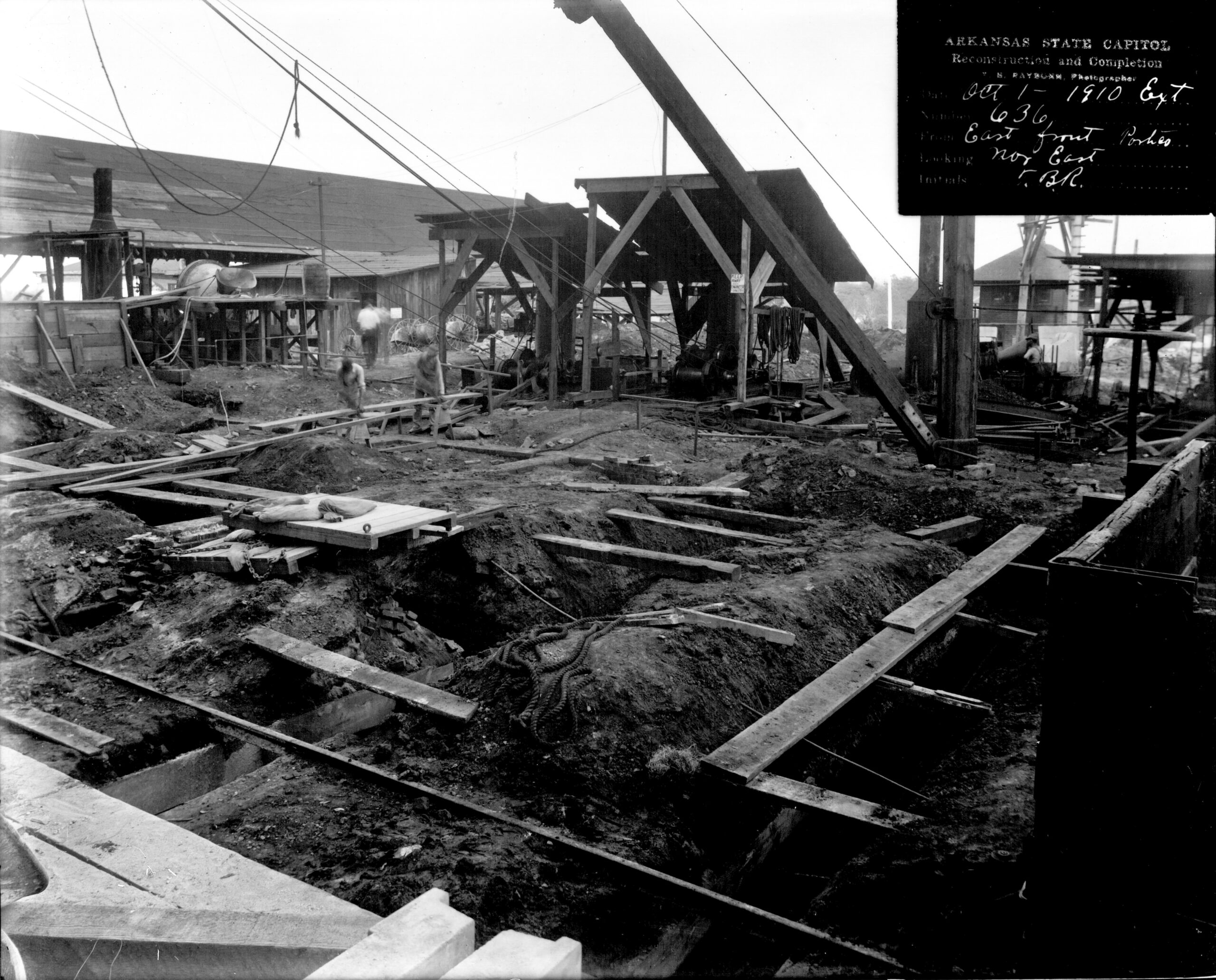 History Images - East Front Portico Looking Northeast