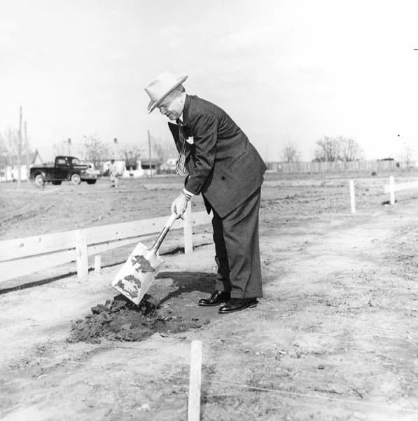 Gov. Benjamin Laney at Cummins Ground Breaking - 1948