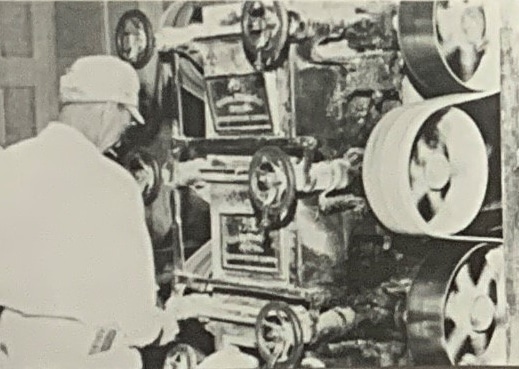Making license plates - 1940s