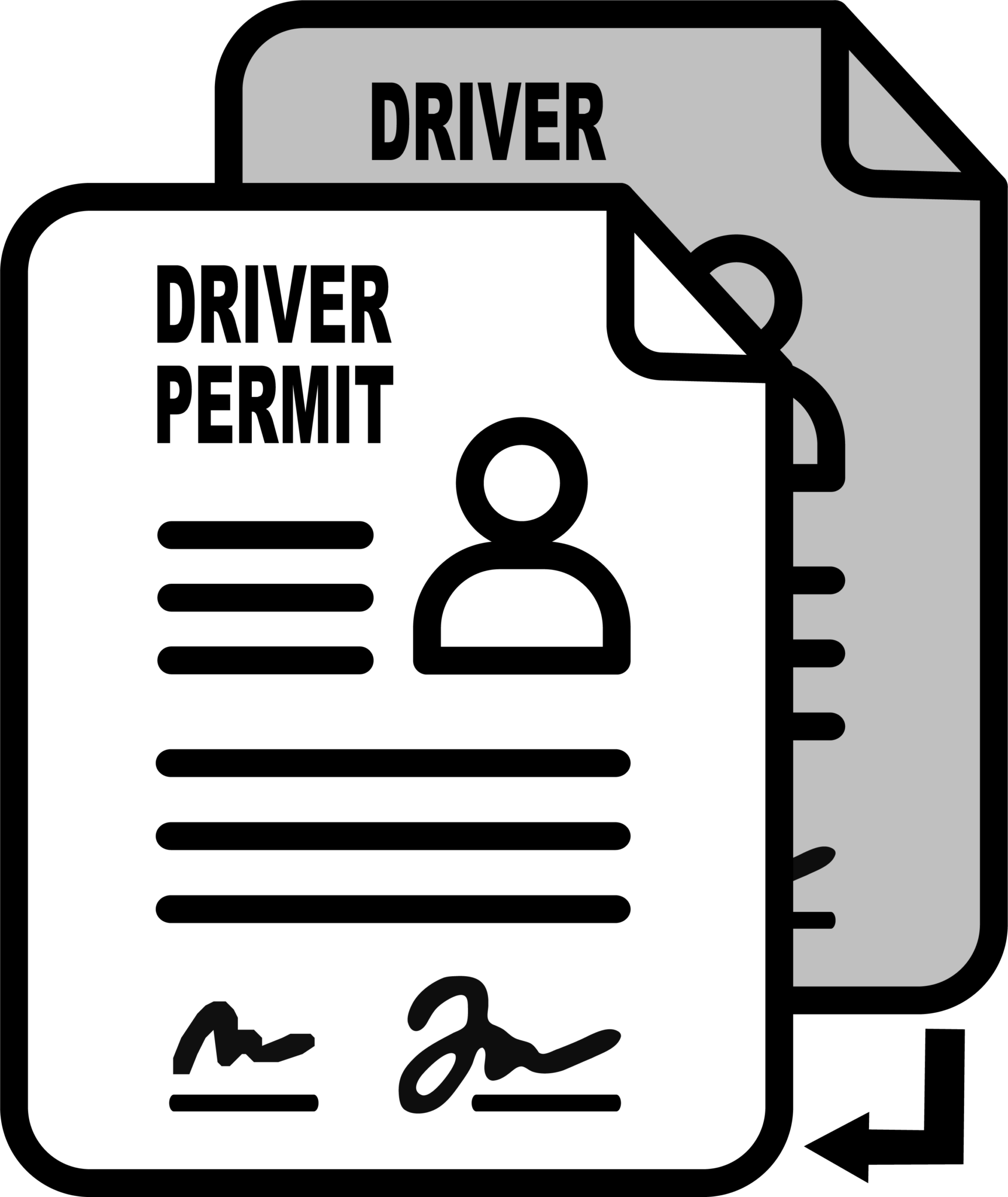 Duplicate Driver Permit Icon