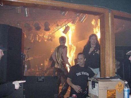 First few seconds of the fire.