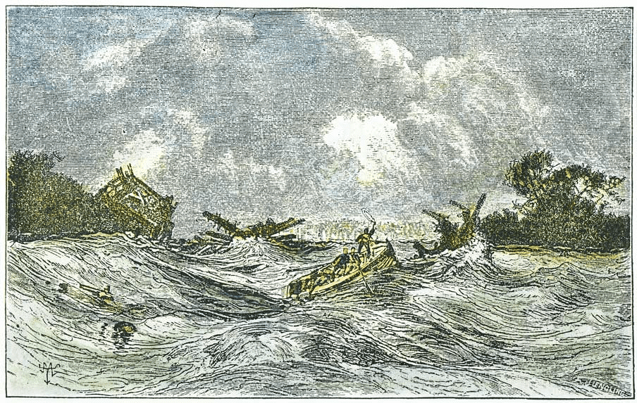 New Madrid 1811 river bank damage