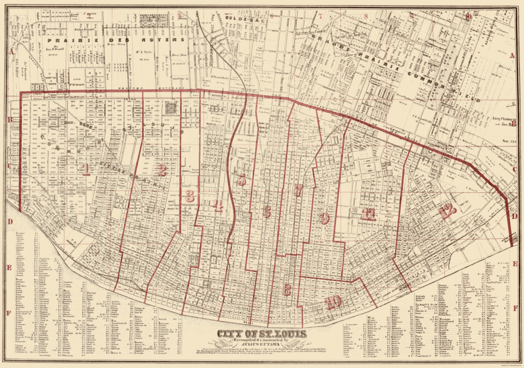 St. Louis Map 1811