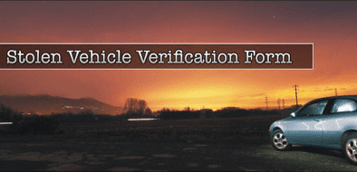 Stolen Vehicle Verification Form