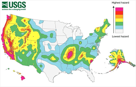 USGS Earthquake Map
